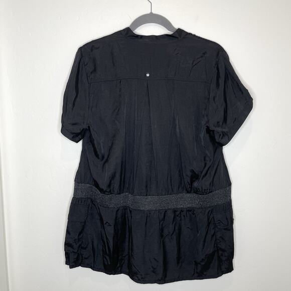 Apple Bottom Jeans Mini Dress Tunic Top Womens Plus 2X Black - Picture 7 of 10